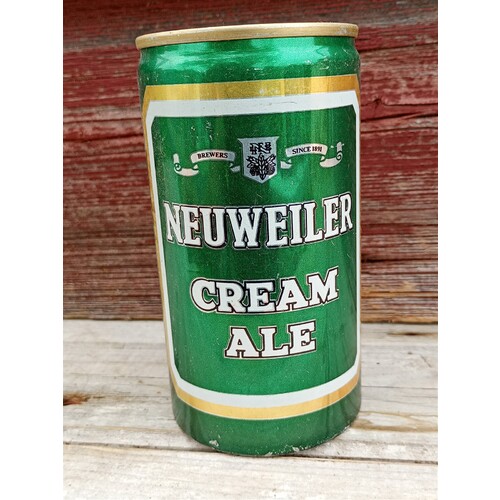 NEUWEILER CREAM ALE empty aluminum Beer CAN Philadelphia, PENNSYLVANIA 1976