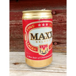 MAXX BEER 12oz, aluminum CAN Pabst Brewing, Milwaukee Wisconsin 1984 4 city
