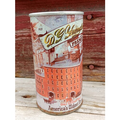 VINTAGE YUENGLING PREMIUM STEEL PULL TAB BEER CAN - POTTSVILLE, PA 152ND YEAR