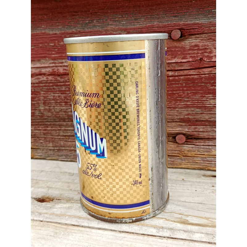 Vintage Magnum 5.5 Beer Can Push Top Variant Wide Seam French / English 341ml