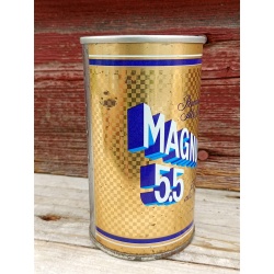 Vintage Magnum 5.5 Beer Can Push Top Variant Wide Seam French / English 341ml