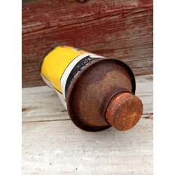 Vintage Dupont Heavy Duty Brake Fluid No. 7 Cone Top Metal Can Advertising