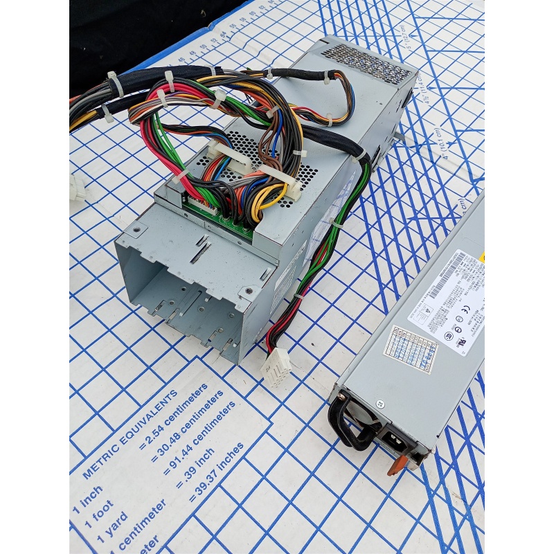 Lot of 2 IBM 39Y7386 DPS-980CB A Power Supply w/ Cage 39Y7388