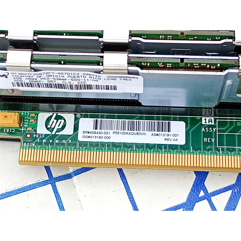 HP Invent 409430-001 012683-001 Memory Expansion Riser Board for Proliant