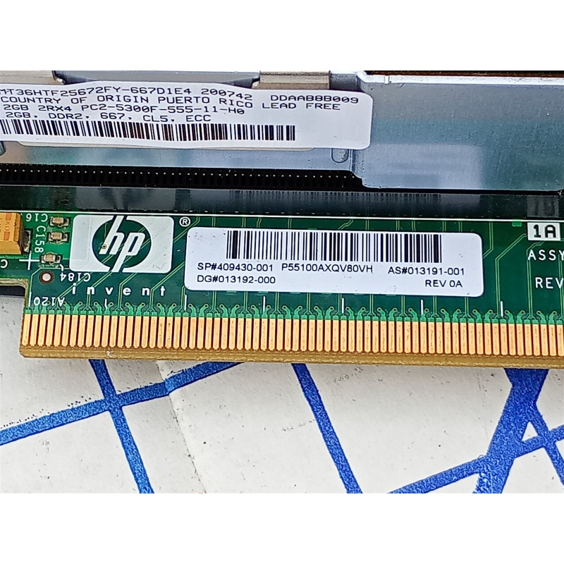HP Invent 409430-001 012683-001 Memory Expansion Riser Board for Proliant