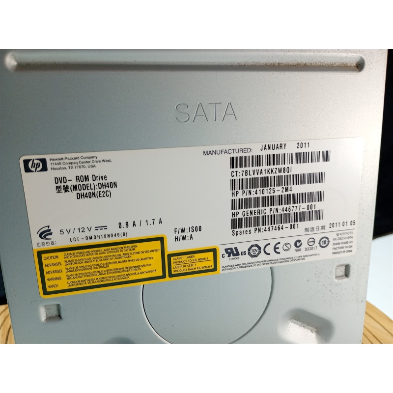 HP DH20N 446777-001 447464-001 16x 1.5Gbps 198KB 5.25" Internal DVD-ROM Drive