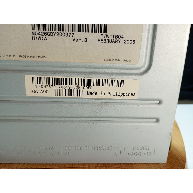 Toshiba Samsung Ts-h492b Cd-rw/dvd-rom Combo IDE Drive Dell 0N7572