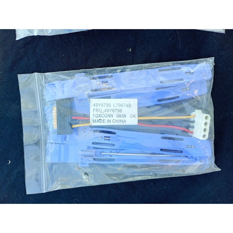 IBM Tape Drive Blue Slide Mounting Rails Pair 00N6453 00N6412 00N6452 w/ 49y6795