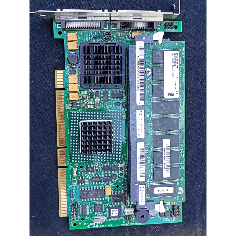 Dell TH-0D9205-55755 Dual Channel SCSI Raid Contoller w/ 30001865-01 128MB Cache