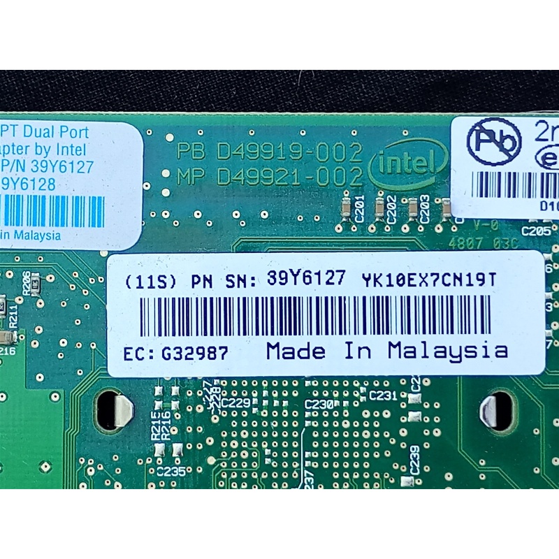 IBM EXPI9402PT PRO/1000PT Intel 82571 Chip Server Network Card 39Y6127 39Y6128