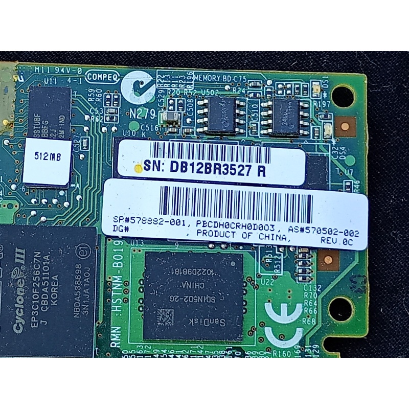 LOT OF 3 HP 578882-001 570502-002 512MB Flash Back Cache Module HP Smart Array