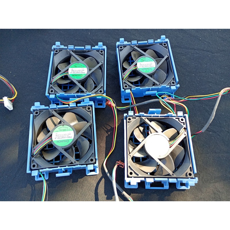 LOT OF 4 HP 412219-001 - Fan Assembly for ProLiant ML350 G5