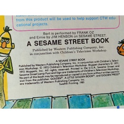 1972 Berts Hall of Great Inventions Sesame Street Little Golden Book Bradfield