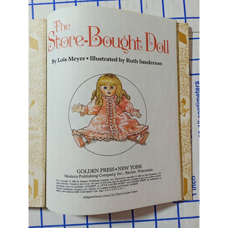Vintage 1983 The Store Bought Doll A Little Golden Book