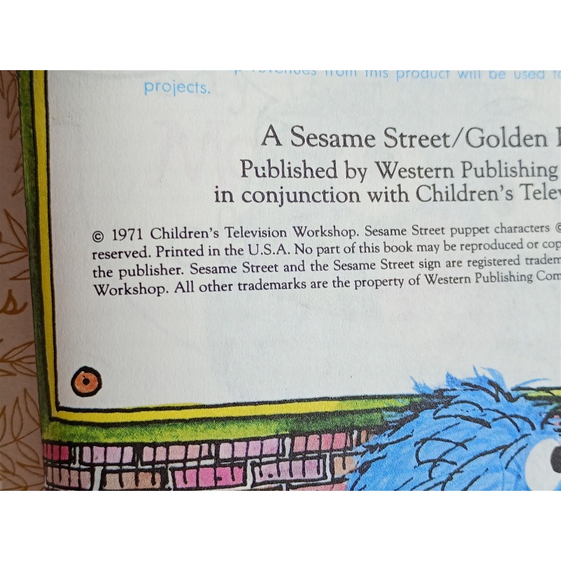 The Monster At The End Of This Book, A Little Golden Book,1971(Sesame Street)