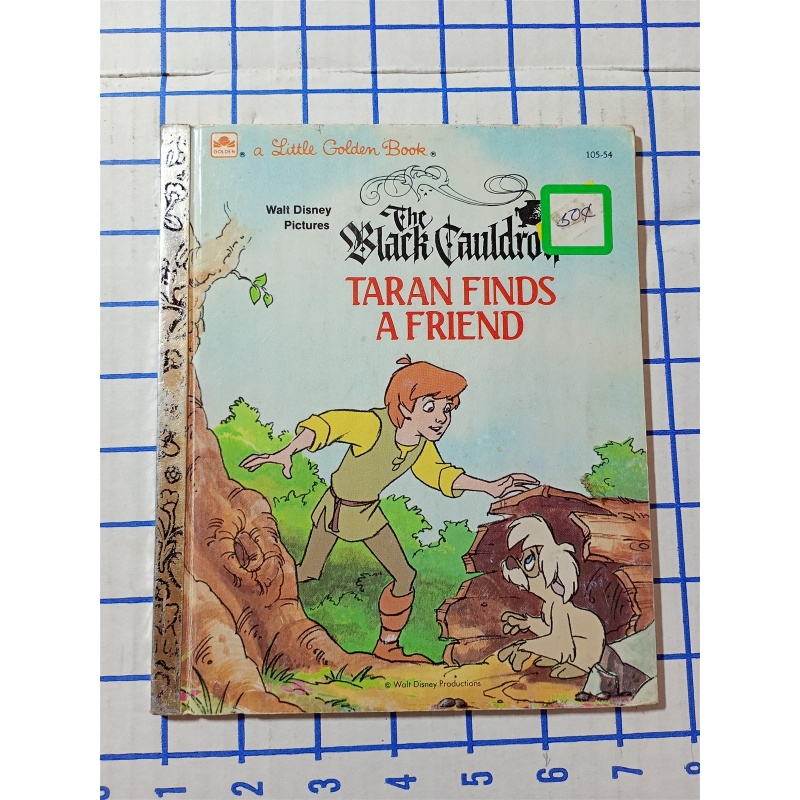 Walt Disney THE BLACK CAULDRON TARAN FINDS A FRIEND Little Golden Book 1985 