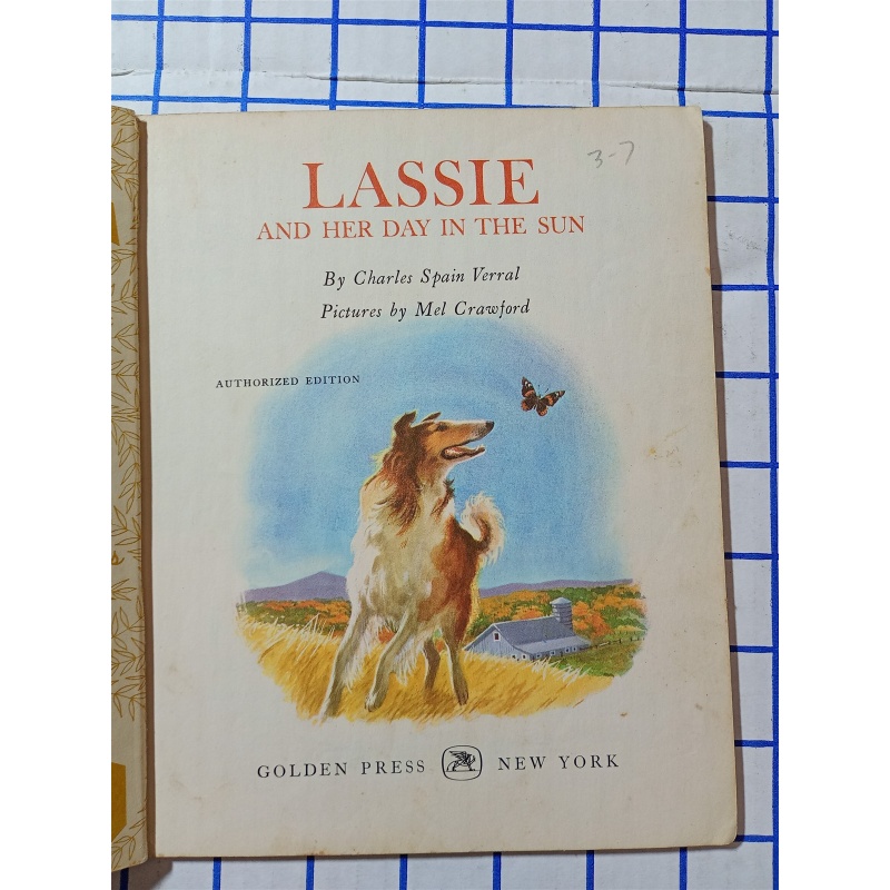 Lassie and Her Day in the Sun by Charles Verral [A Little Golden Book · 1972]
