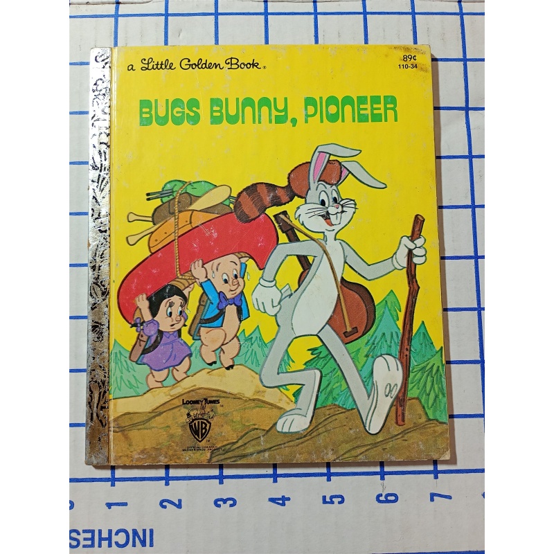 Vintage 1977 BUGS BUNNY PIONEER HARDCOVER BOOK Little Golden Book