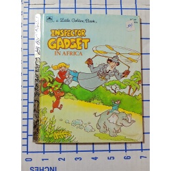 Vintage 1984 INSPECTOR GADGET IN AFRICA HARDCOVER BOOK Little Golden Book 