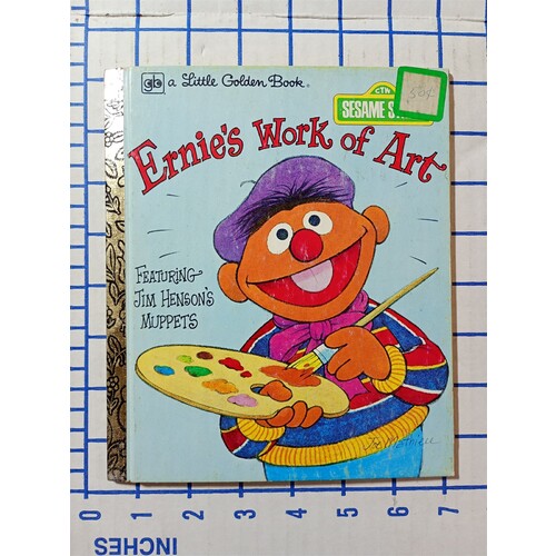 Ernies Work Of Art 1979 A Little Golden Book Sesame Street