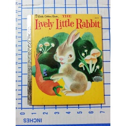 Vintage THE LIVELY LITTLE RABBIT HARDCOVER BOOK Little Golden Book