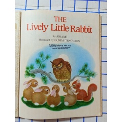 Vintage THE LIVELY LITTLE RABBIT HARDCOVER BOOK Little Golden Book