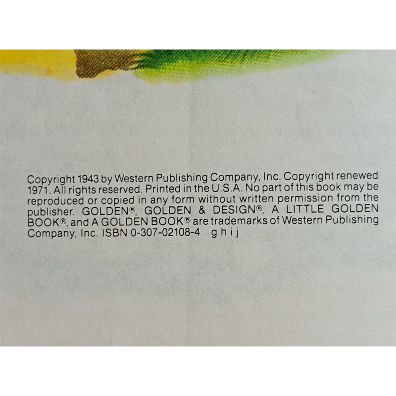 Vintage THE LIVELY LITTLE RABBIT HARDCOVER BOOK Little Golden Book