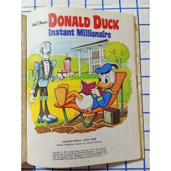 Vtg 1978 DONALD DUCK INSTANT MILLIONAIRE HARDCOVER BOOK Little Golden Book 
