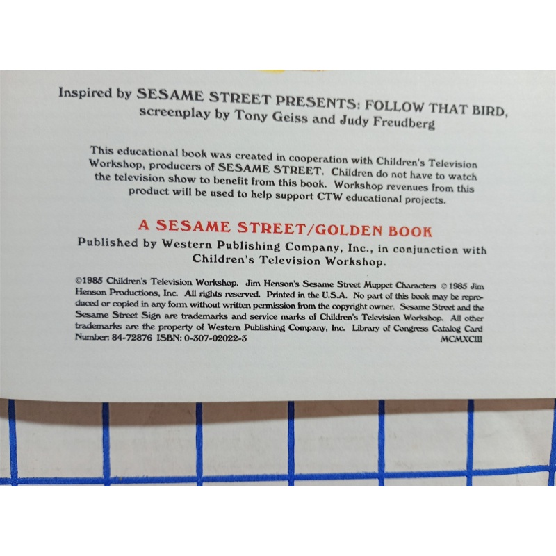 A LITTLE GOLDEN BOOK Sesame Street, Big Birds Day On The Farm