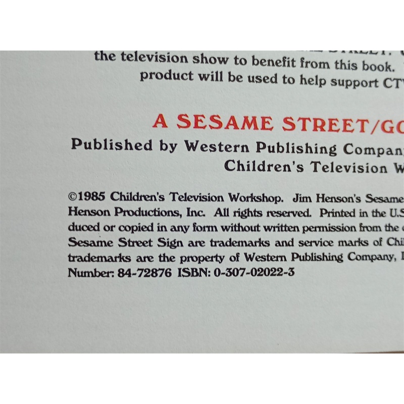 A LITTLE GOLDEN BOOK Sesame Street, Big Birds Day On The Farm