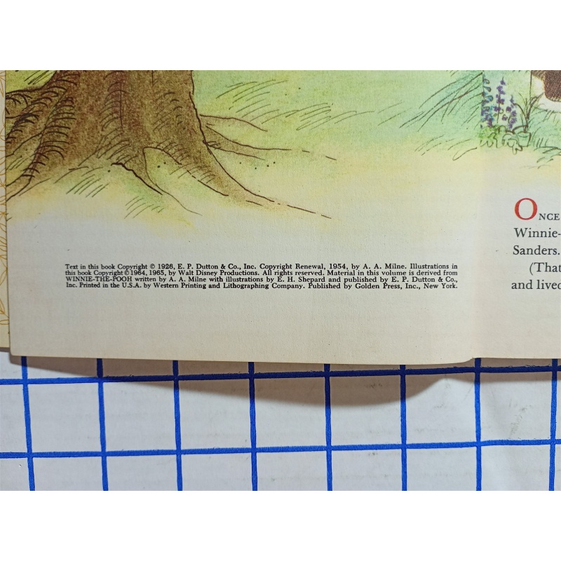 Winnie-the-Pooh The Honey Tree Little Golden Book Walt Disney Vintage