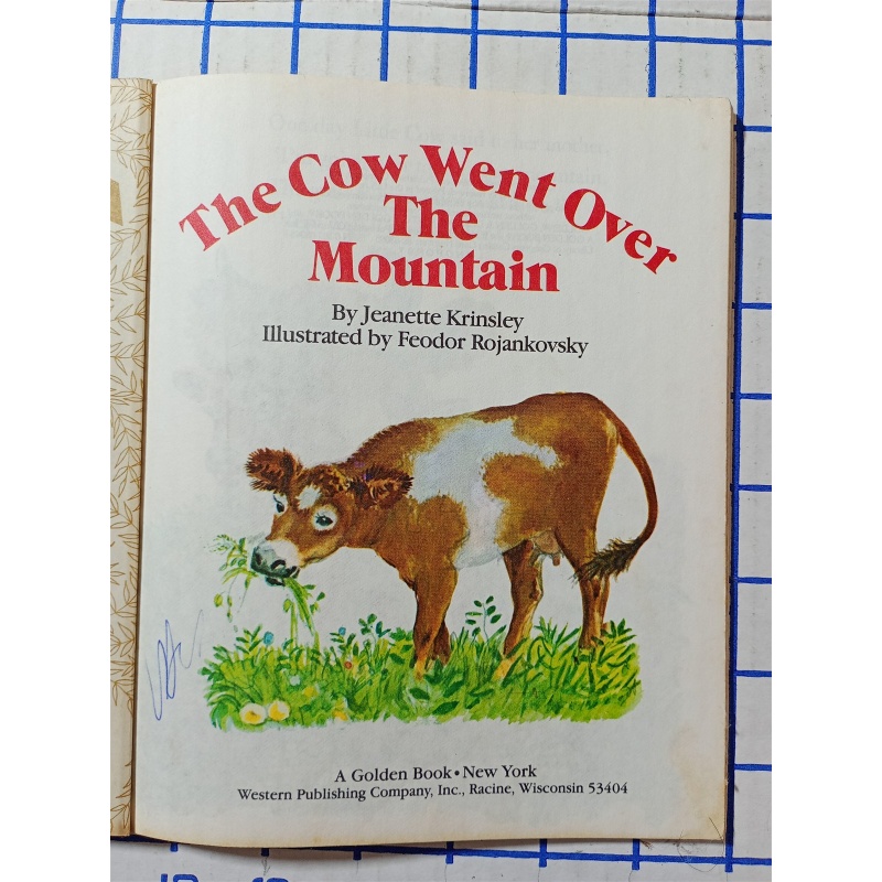 The Cow Went Over the Mountain Little Golden Book
