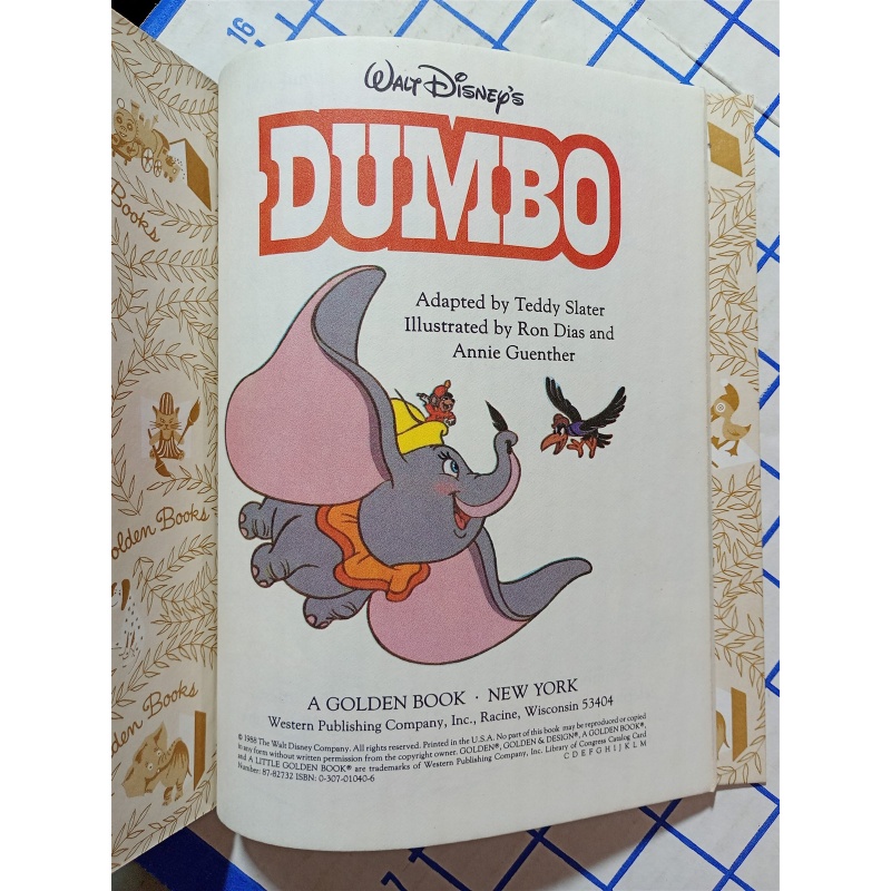 Vintage A Little Golden Book Disney’s Dumbo
