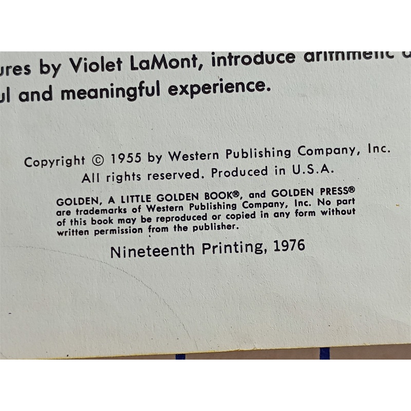  A Little Golden Book Numbers Vintage