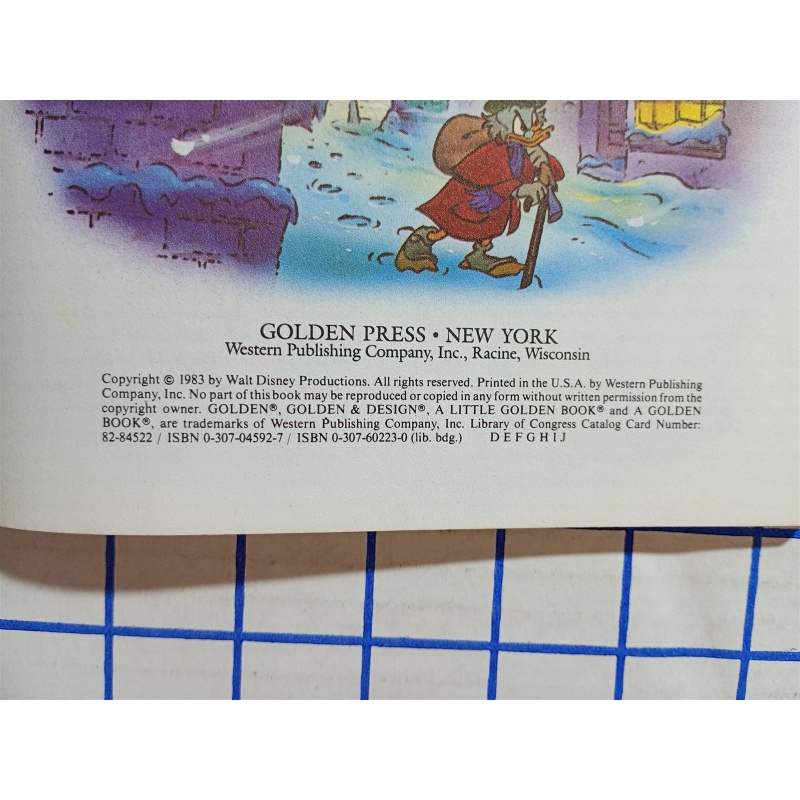 Disney Little Golden Book Mickeys Christmas Carol 