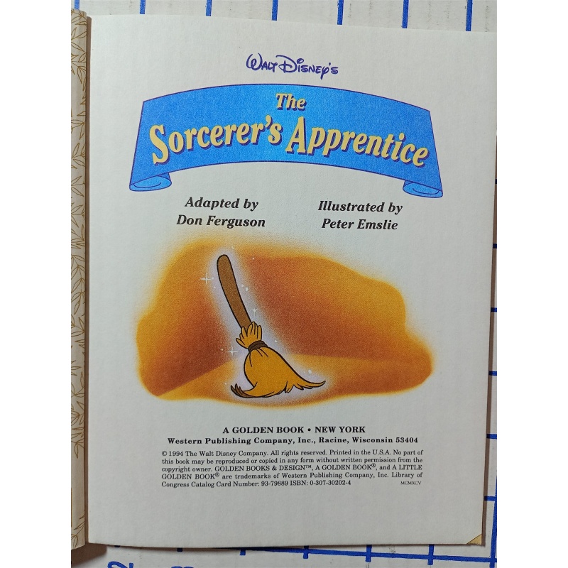 Little Golden Book Walt Disney’s The Sorcerer’s Apprentice 