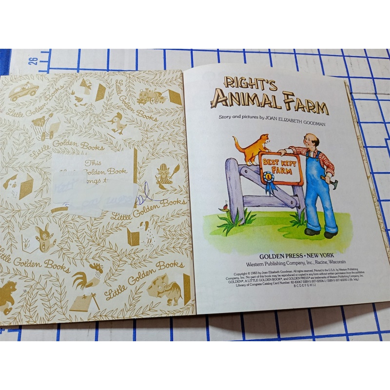 RIGHTS ANIMAL FARM (A LITTLE GOLDEN BOOK) 