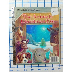 Vintage The Animals Christmas Eve, A Little Golden Book