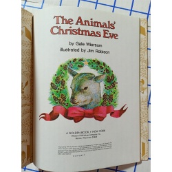 Vintage The Animals Christmas Eve, A Little Golden Book