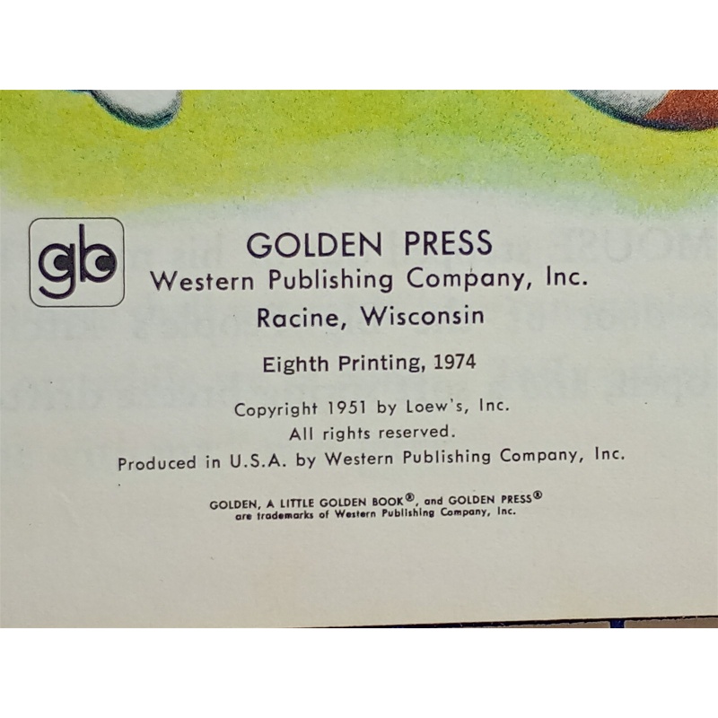 Tom And Jerry, A Little Golden Book