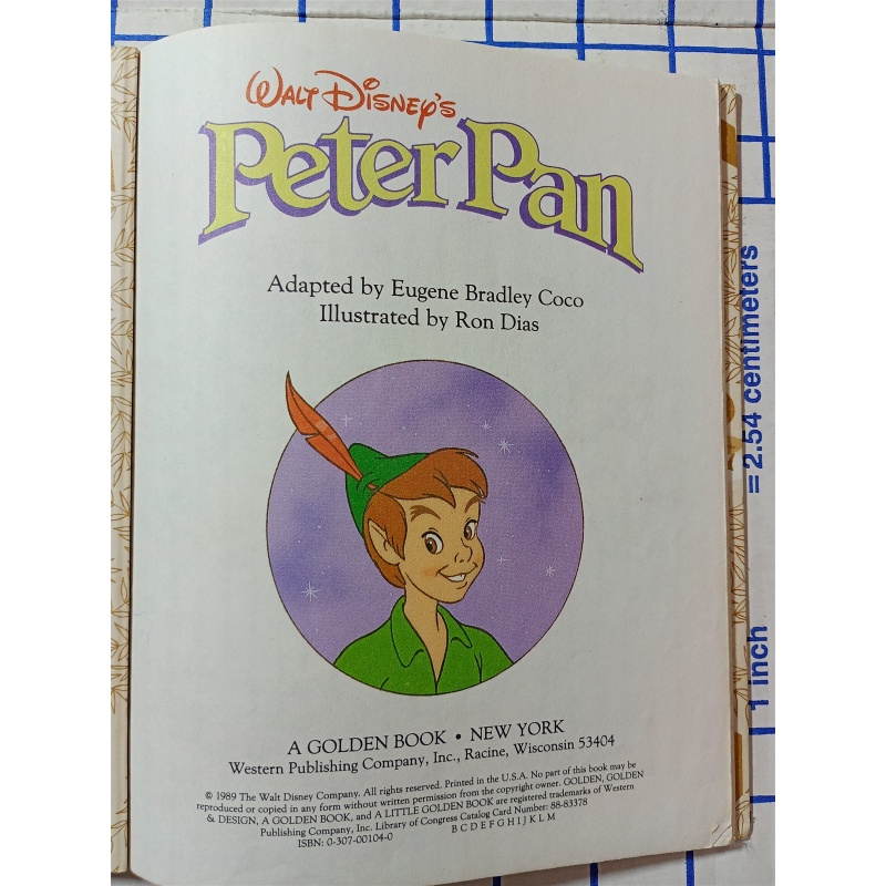 Walt Disneys Peter Pan (A Little Golden Book