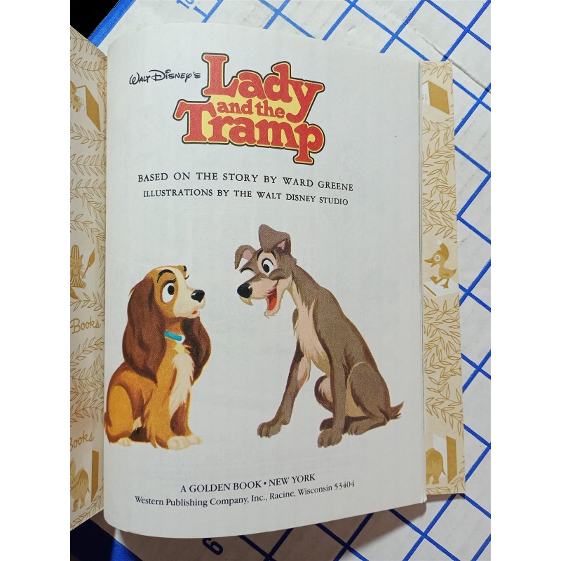 Vintage A Little Golden Book Disney’s Lady And The Tramp 