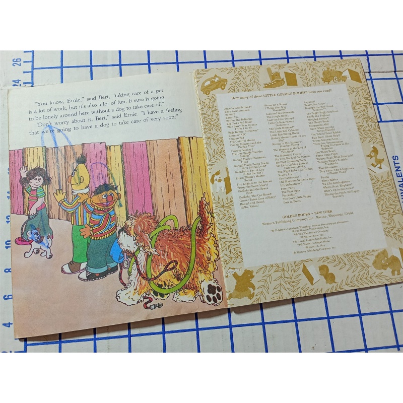 Sesame Street: Puppy Love ~ a Little Golden Book