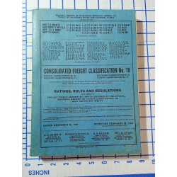 CONSOLIDATED FRIGHT CLASSIIFICATION NO. 19