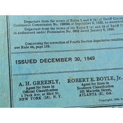 CONSOLIDATED FRIGHT CLASSIIFICATION NO. 19
