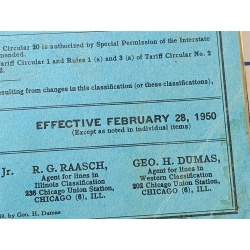 CONSOLIDATED FRIGHT CLASSIIFICATION NO. 19