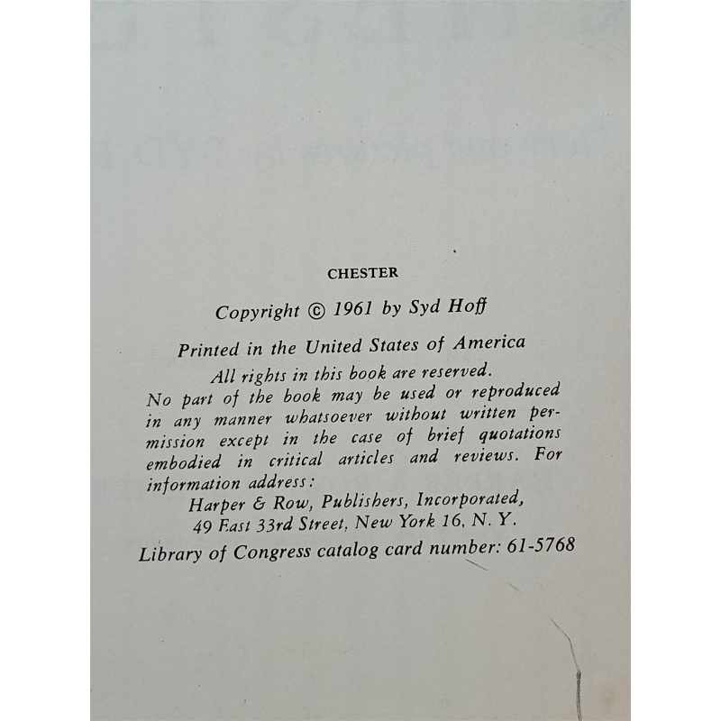 Chester by Syd Hoff Hardcover with Pictures Childrens Book Vintage Picture Book