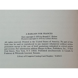 A Bargain for Frances (I Can READ BOOK)