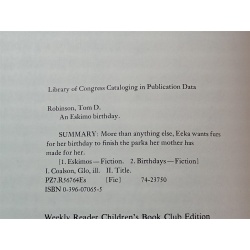 An Eskimo Birthday (Weekly Reader - Hardcover, by Tom D. Robinson