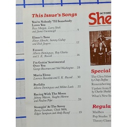 Sheet Music Magazine Oct 1987 Glen Island Casino & the Big Bands Glenn Miller